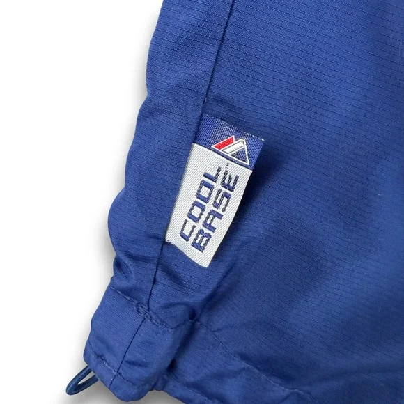 Los Angeles Dodgers Jacket Mens L Blue 1/4 Zip MLB Cool base Dugout VIntage